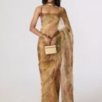 Agatha gold sari with Malaika blouse