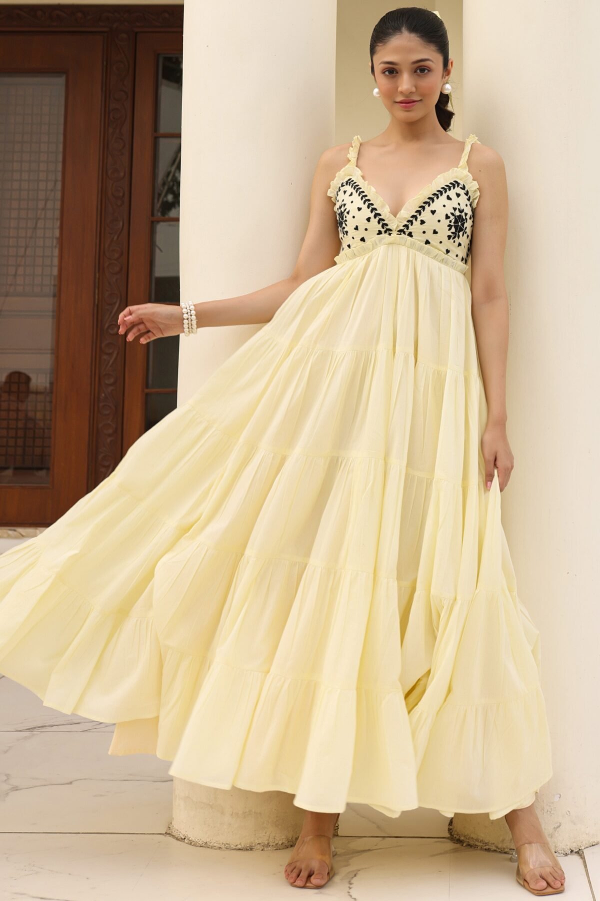 Butter Crossiant Yellow Dress