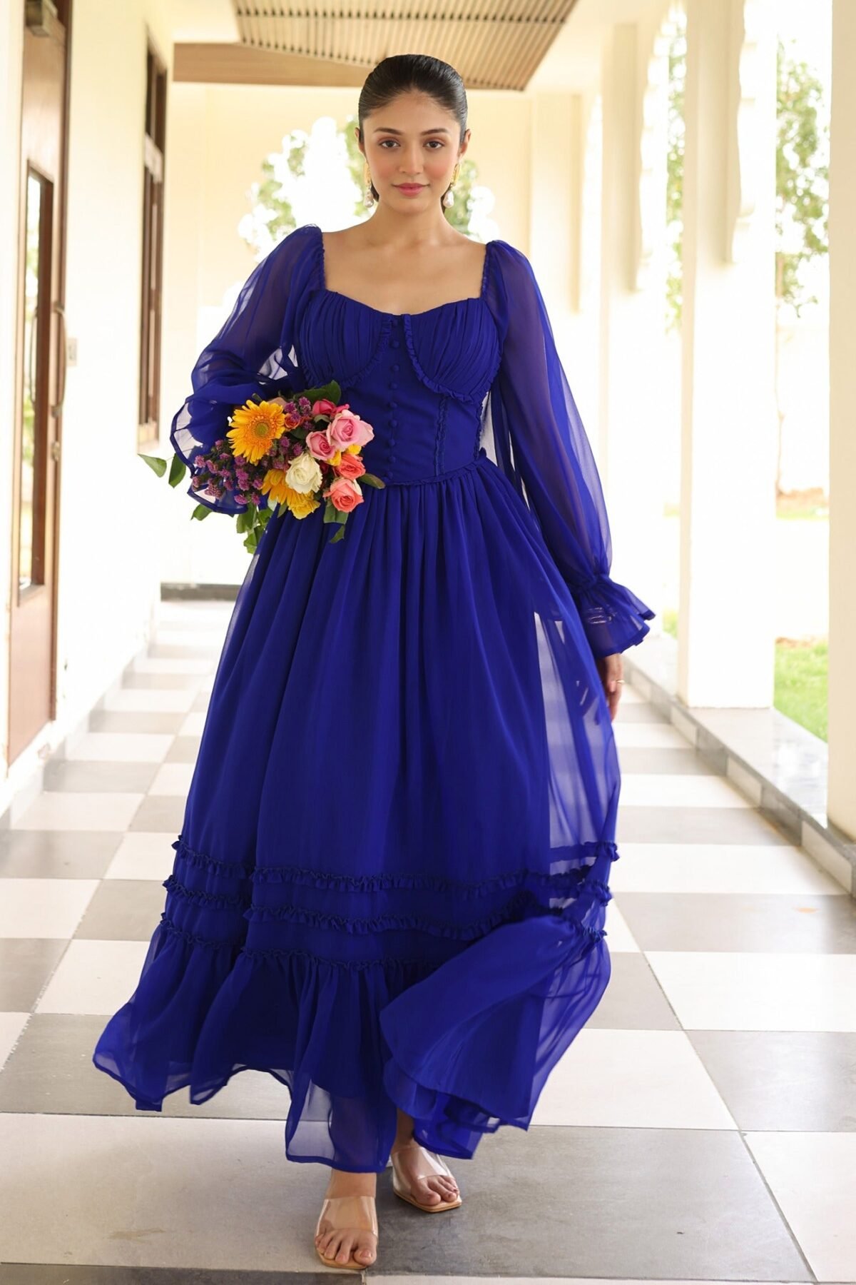 Blooming Blue Dress