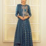 Teal Blue Anarkali Set