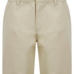 Massi Classic Fit Cotton Twill Chino Shorts in Peyote Gray