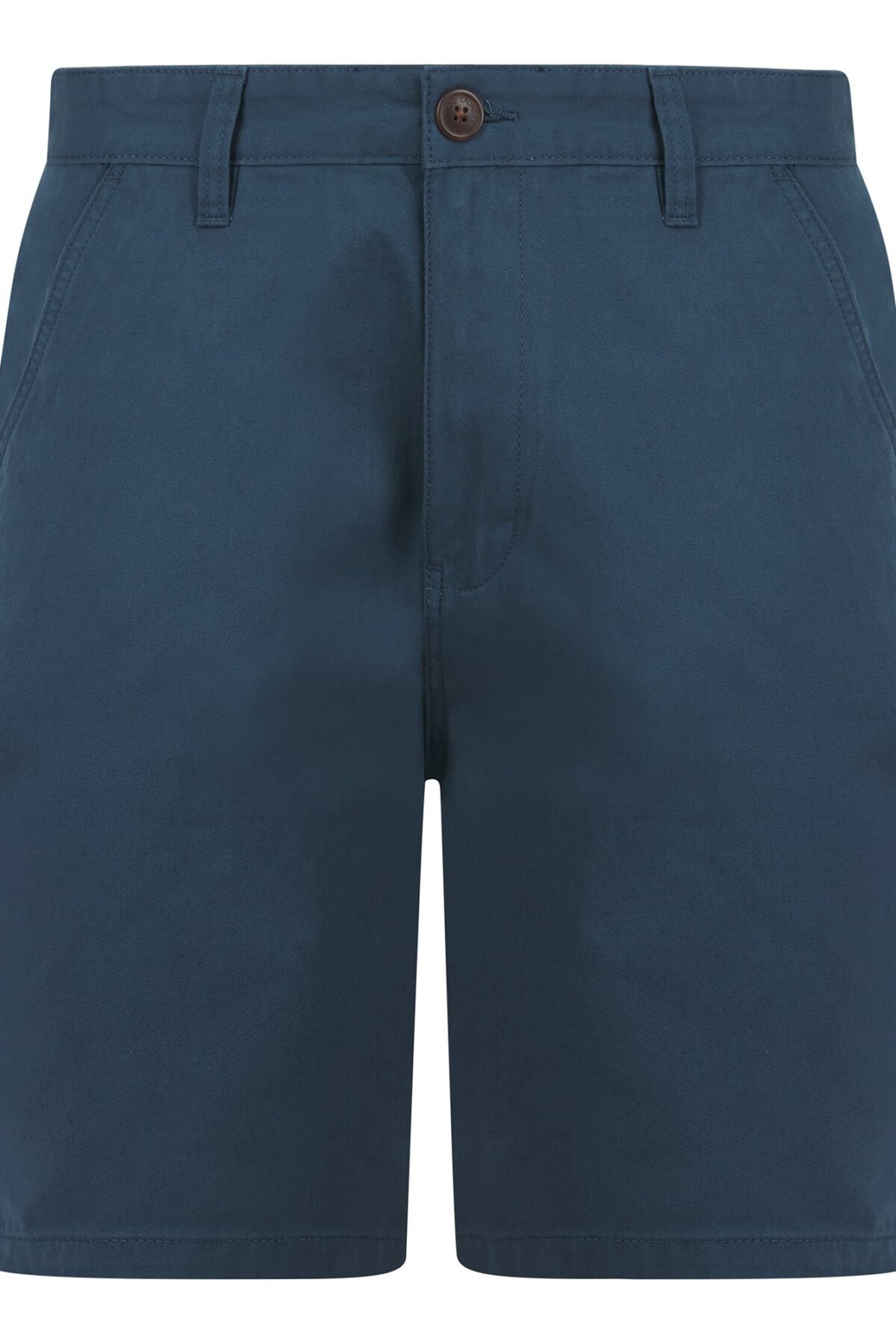 Massi Classic Fit Cotton Twill Chino Shorts in Dark Denim
