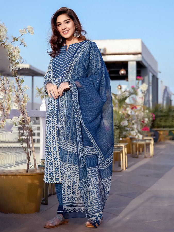 Indigo Chanderi