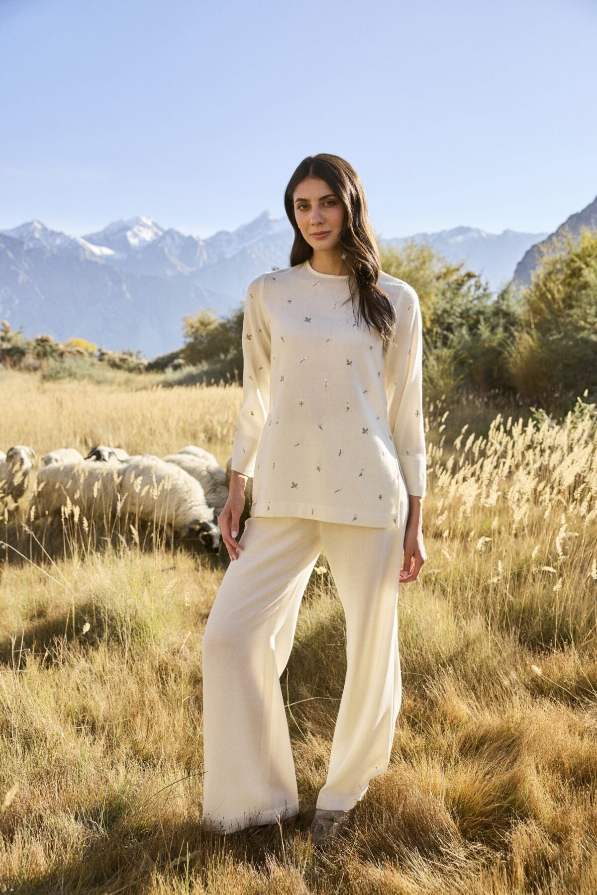 Rhodo Woollen Top and Laha Woollen Pants