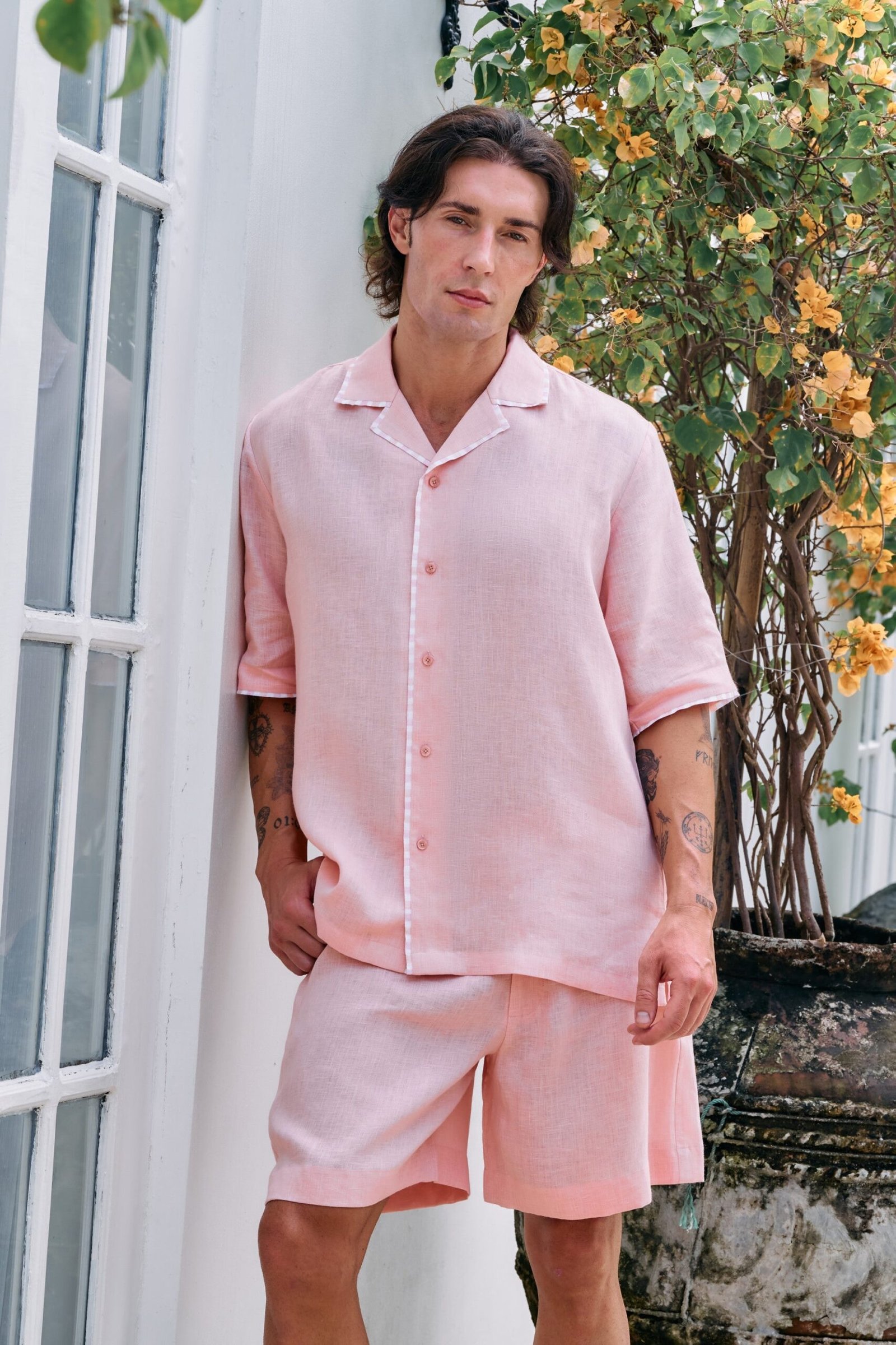 The Daybreak Camp Collar Shirt and The At Ease Shorts