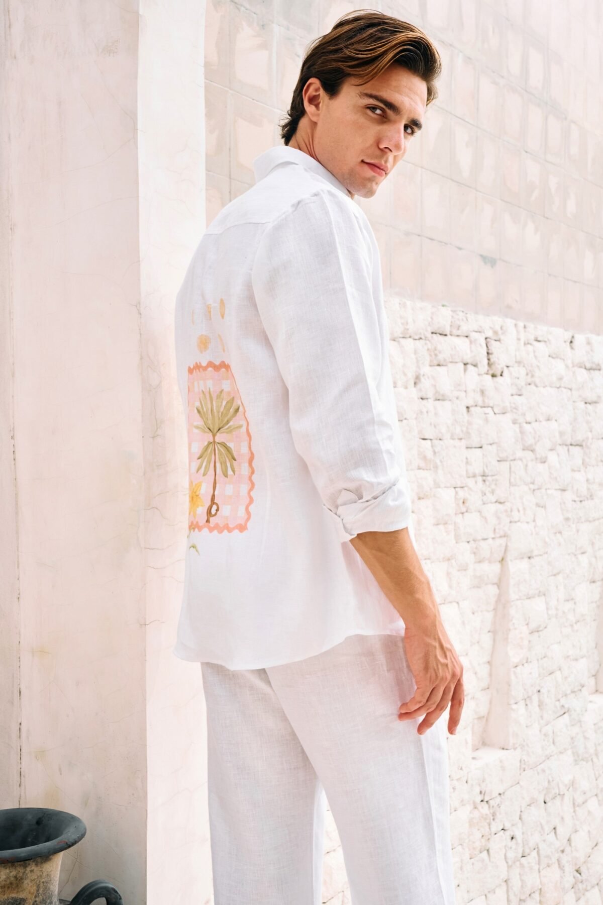 The Postcard Back Print Shirt and The Steady Form Pants