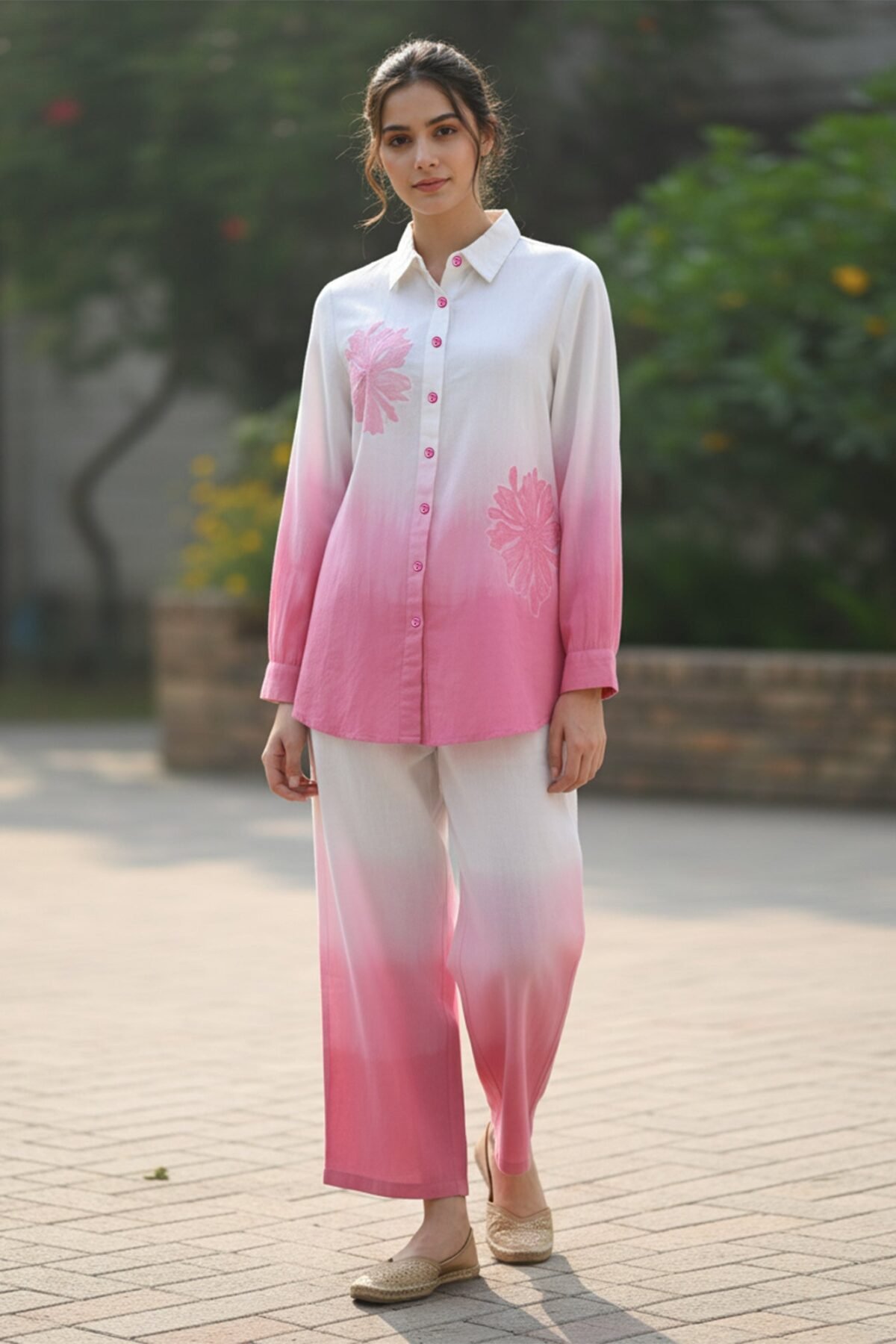 Pink Tie And Dye Co-Ord Set
