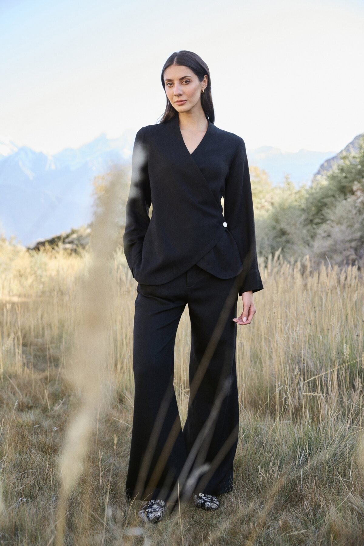 Navo Woollen Top and Laha Woollen Pants