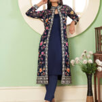 Blue Designer Georgette Salwar Suit