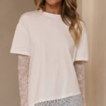 Quinn Lace Long Sleeve Top - White