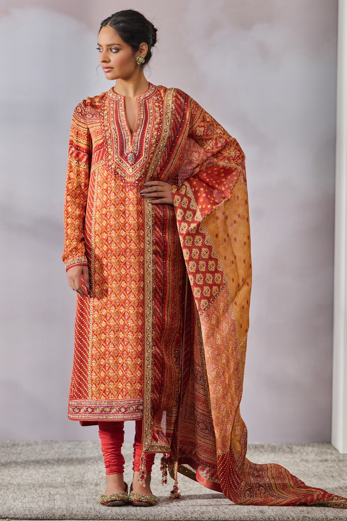 SOL Kurta Dupatta Churidar