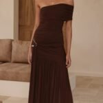Dalia Maxi Dress - Chocolate