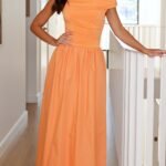 Immy Midi Dress - Melon