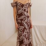 Adrianna Maxi Dress - Brown Floral