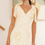 Usha Tie Strap Mini Dress - Yellow