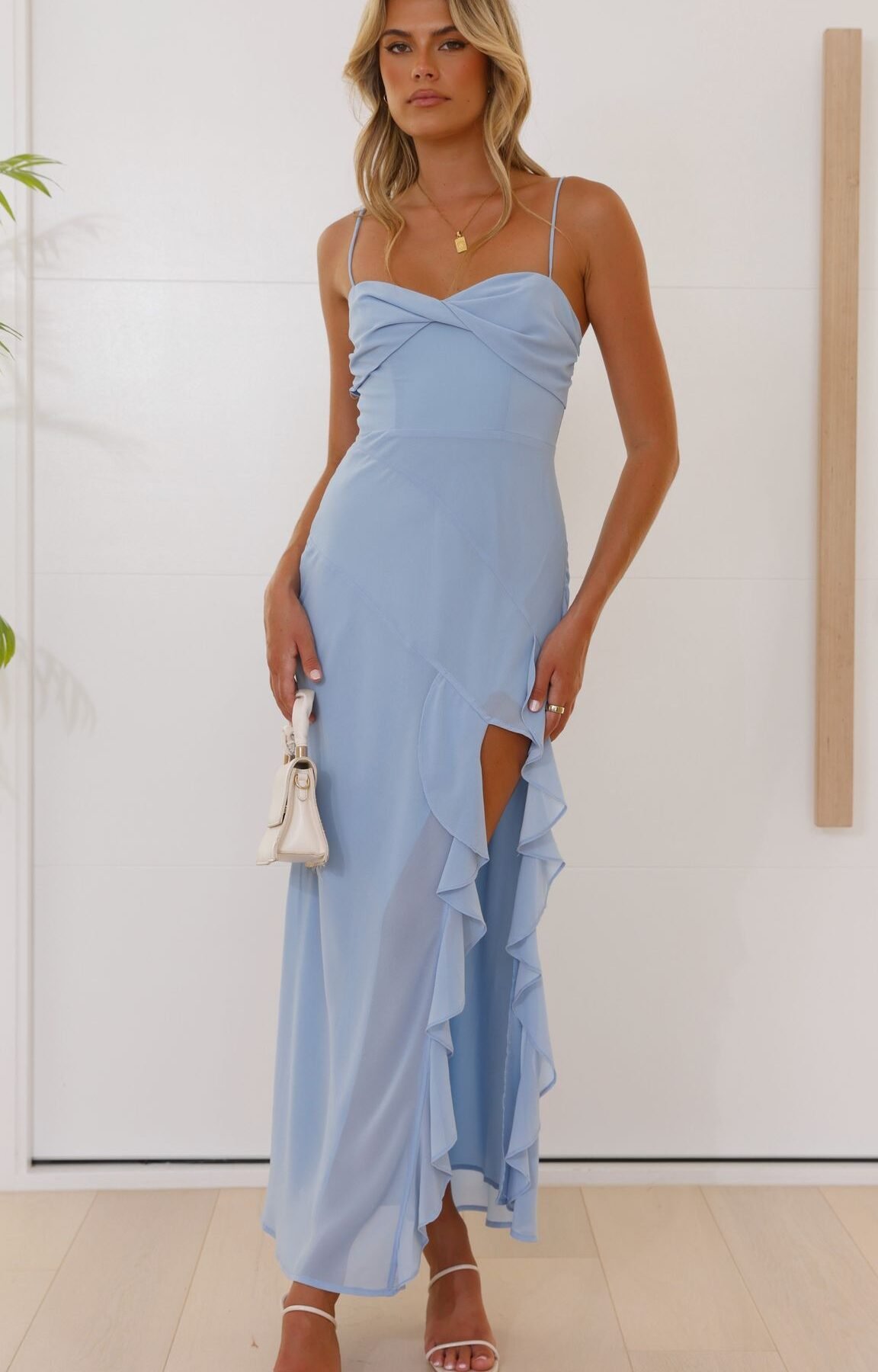 Kiyah Midi Dress - Blue