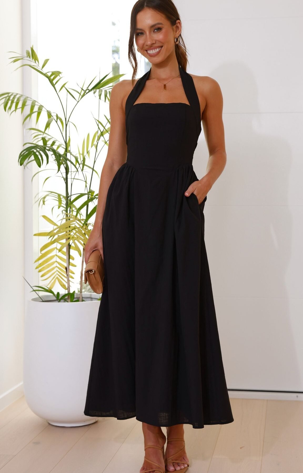 Caden Maxi Dress - Black