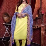 Yellow Gota Lace Pant Set
