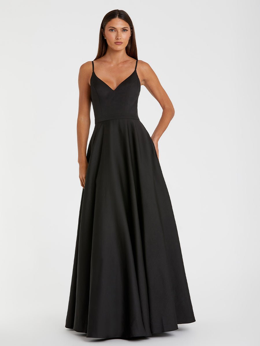 Classic A-Line V-Neck Ballgown