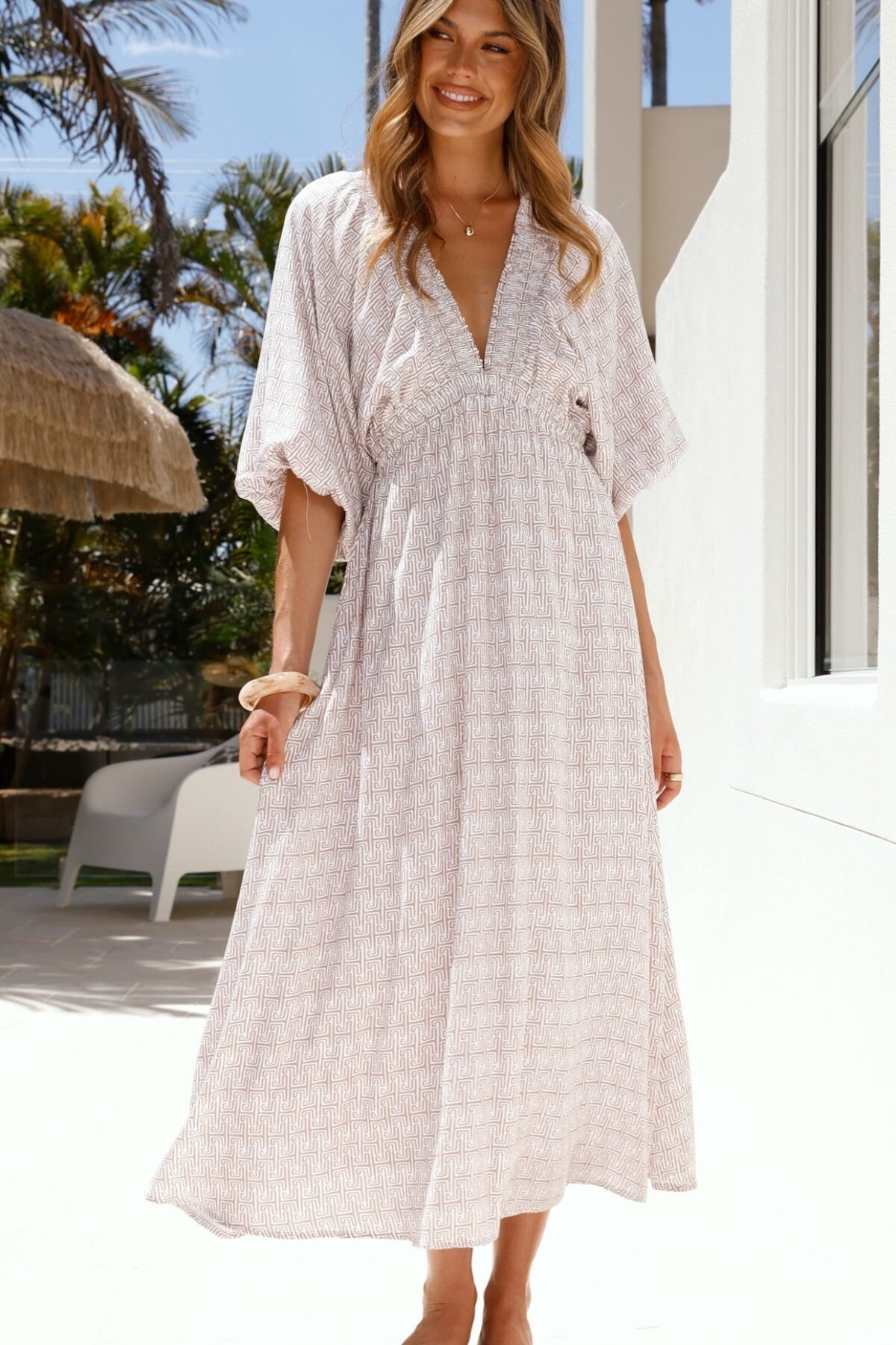 Camille Midi Dress - Atlas Print