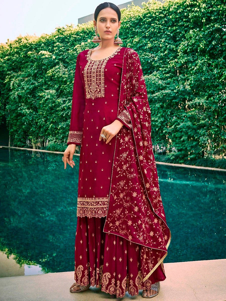 Andrea Chinon Silk Salwar Kameez