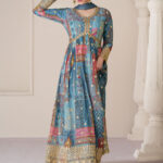 Rabina Floral Organza Silk Salwar Suit