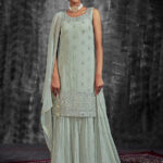 Pista Designer Georgette Salwaar Kameez