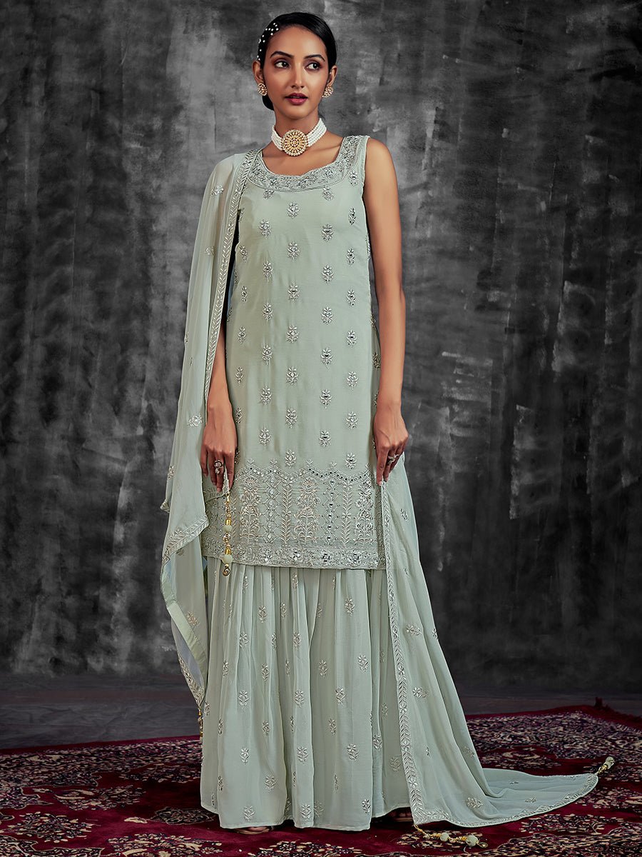 Pista Designer Georgette Salwaar Kameez