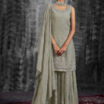 Pista Designer Georgette Salwaar Kameez