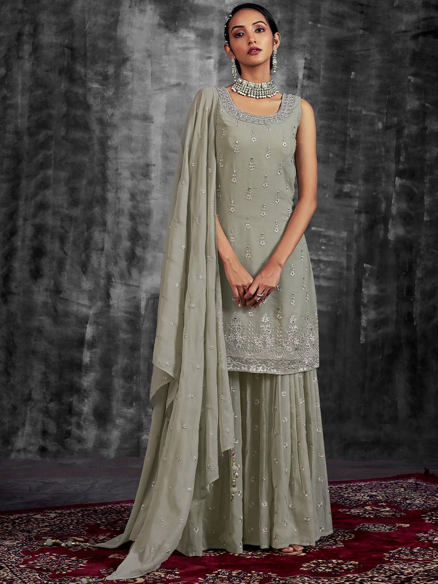 Pista Designer Georgette Salwaar Kameez
