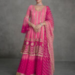 Ombre Pink Designer Georgette Salwar Suit