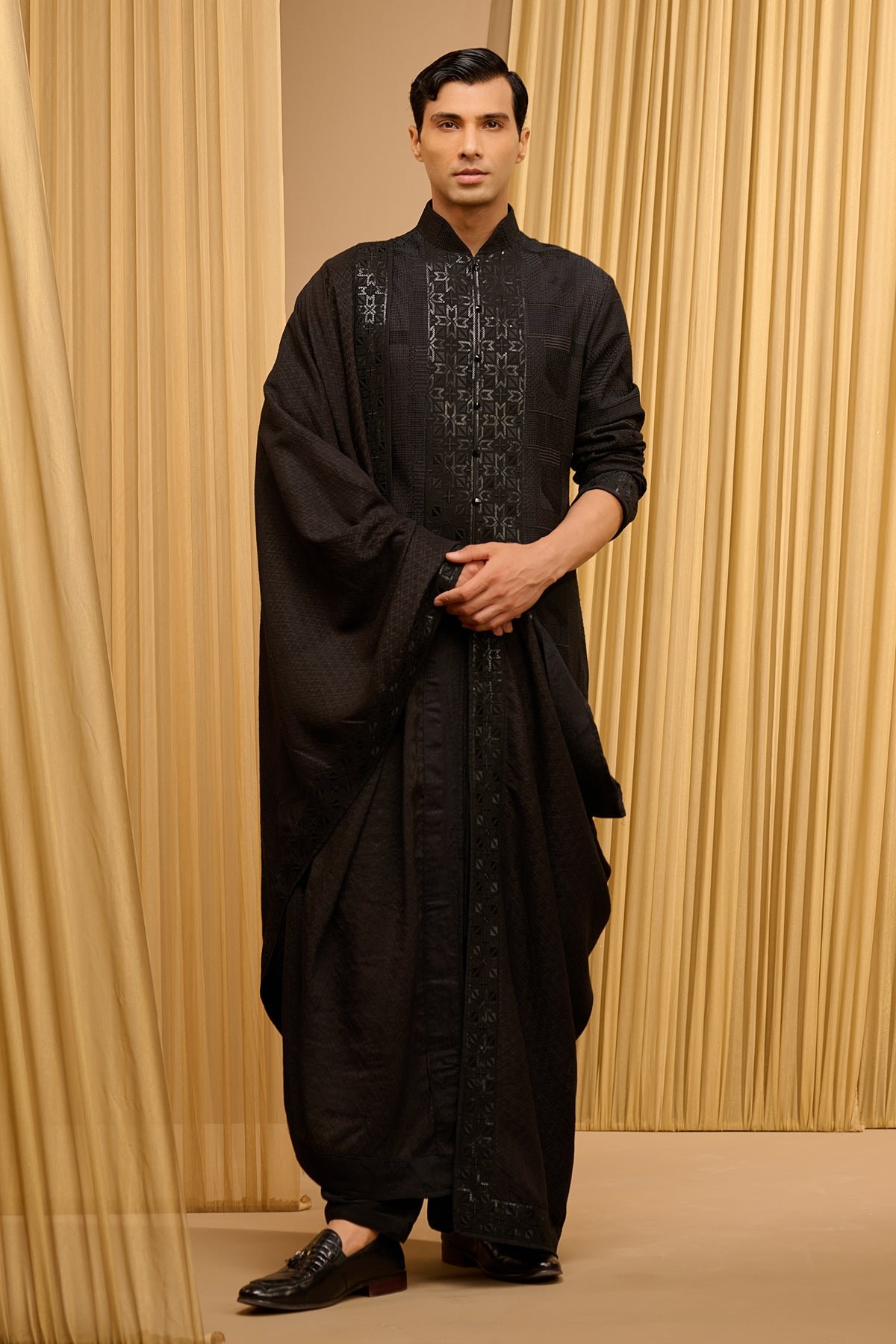 Delayed Checkout Textured Kurta Set