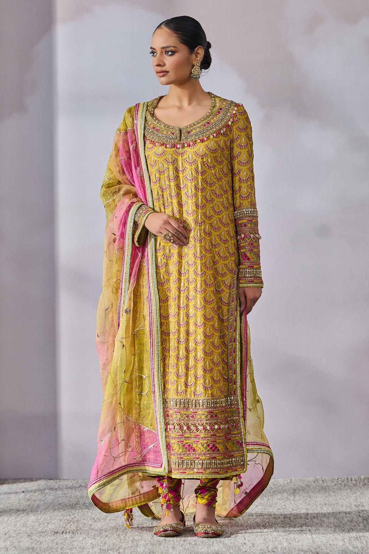 SOL Churidar Dupatta Kurta