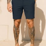 Aster Tailored Stretch Fit Short in Navy