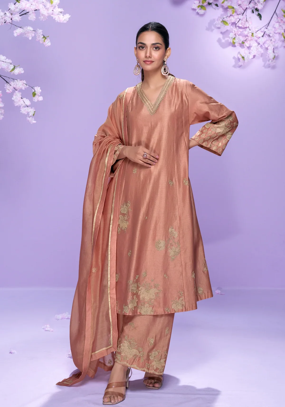 Embroidered Salwar Suit Set