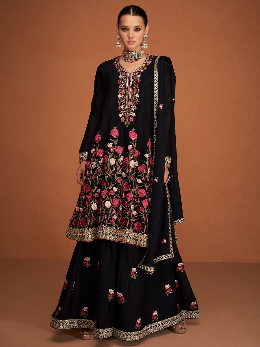 Sherry Chinon Silk Salwar Suit