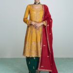 Mustard Yellow Designer Premium Silk Salwar Suit