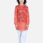 Fast Wear Attached Jacket Kurta Pyjama for Boys