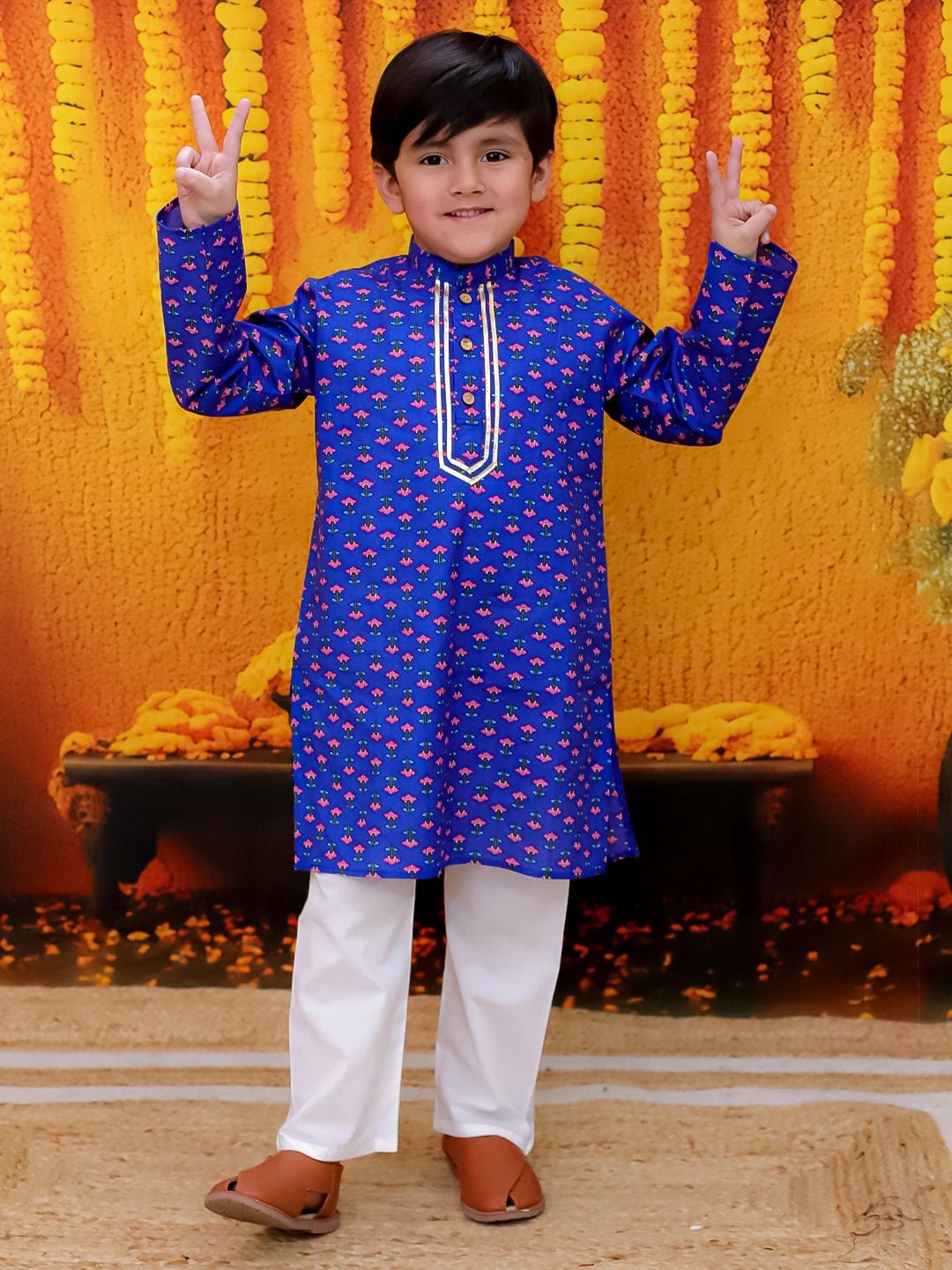 Fast Wear Full Sleeve Pure Cotton Straight Kurta Pajama