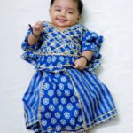 Fast Wear Pure Cotton Back Open Choli with Lehenga for Girls