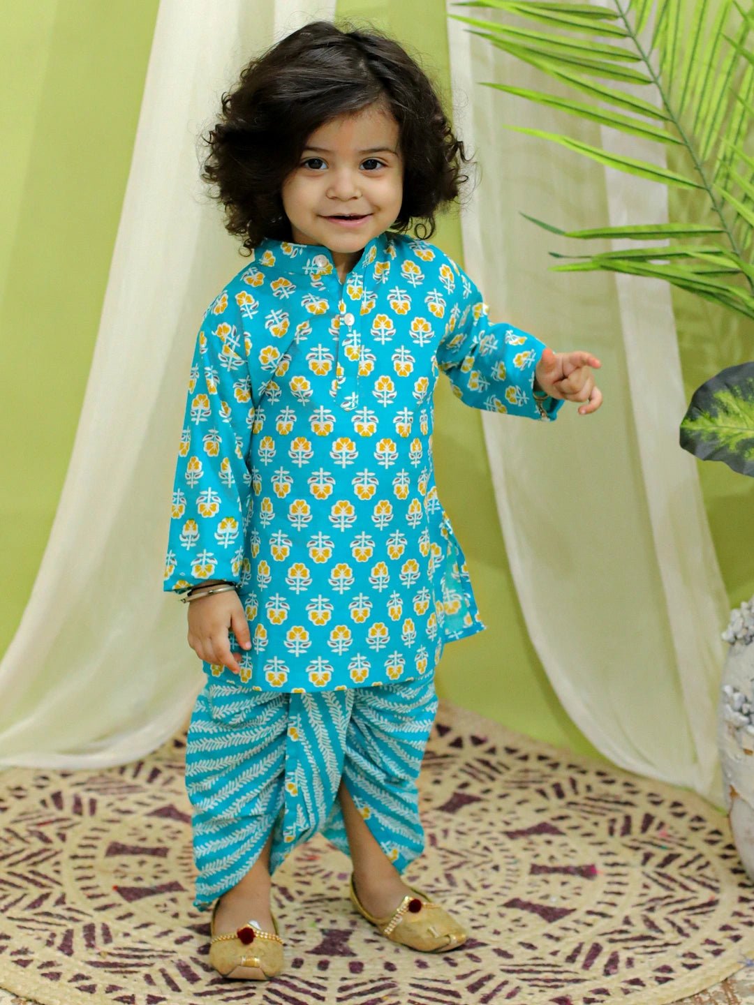 Fast Wear Boys Pure Cotton Dhoti Kurta For Infants