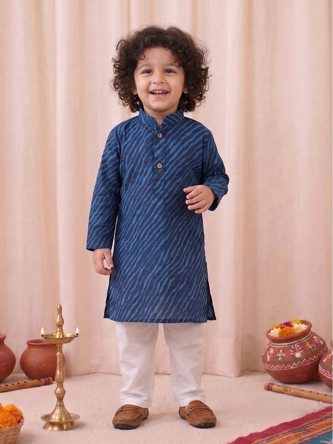 Fast Wear Pure Cotton Full Sleeve Kurta Pajama for Boys