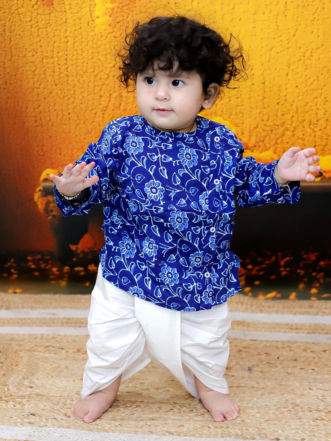 Fast Wear Boys Pure Cotton Dhoti Kurta For Infants