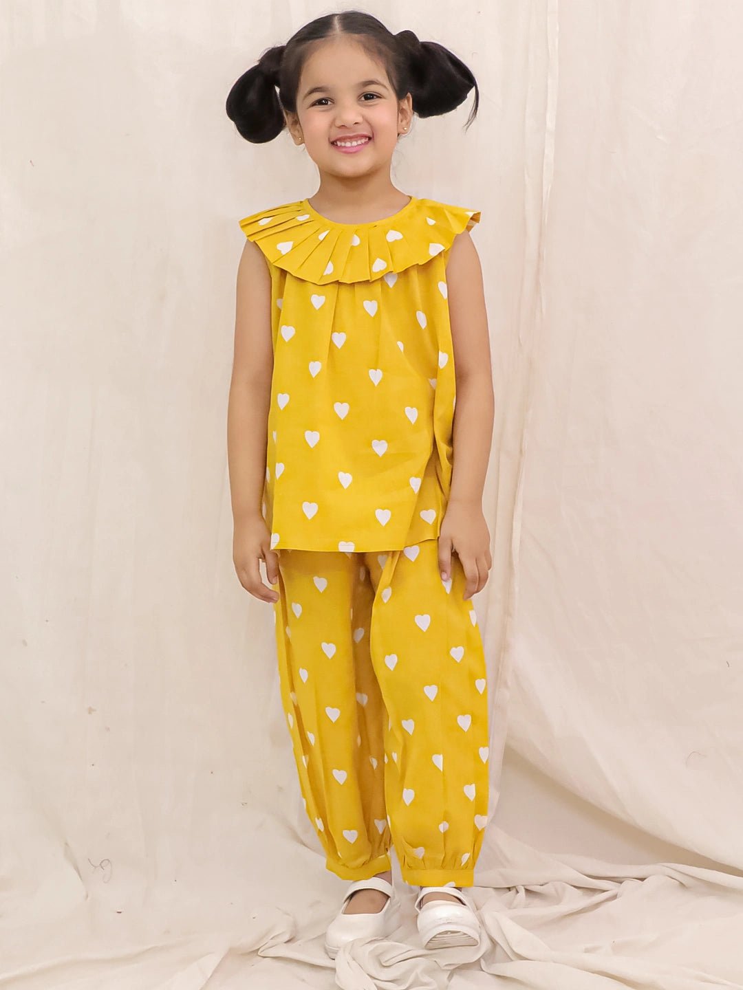 Fast Wear Pure Cotton Top With Harem Set For Girls
