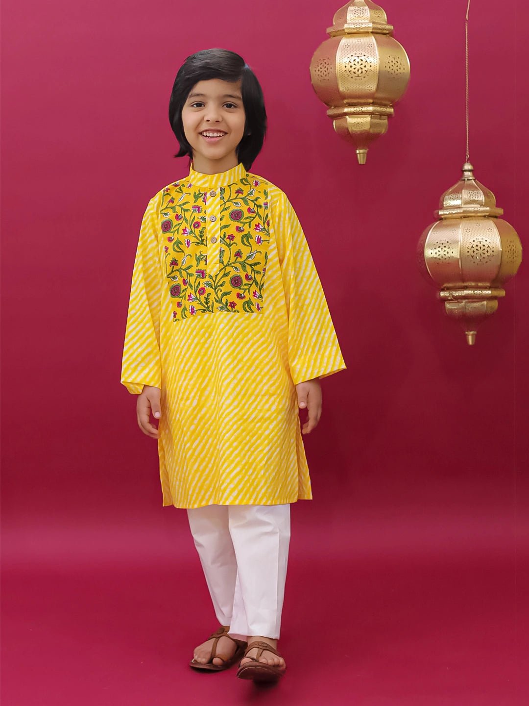 Fast Wear  Full Sleeves  Kurta Pajama Set For Boys