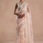 Ivory solana sari and blouse