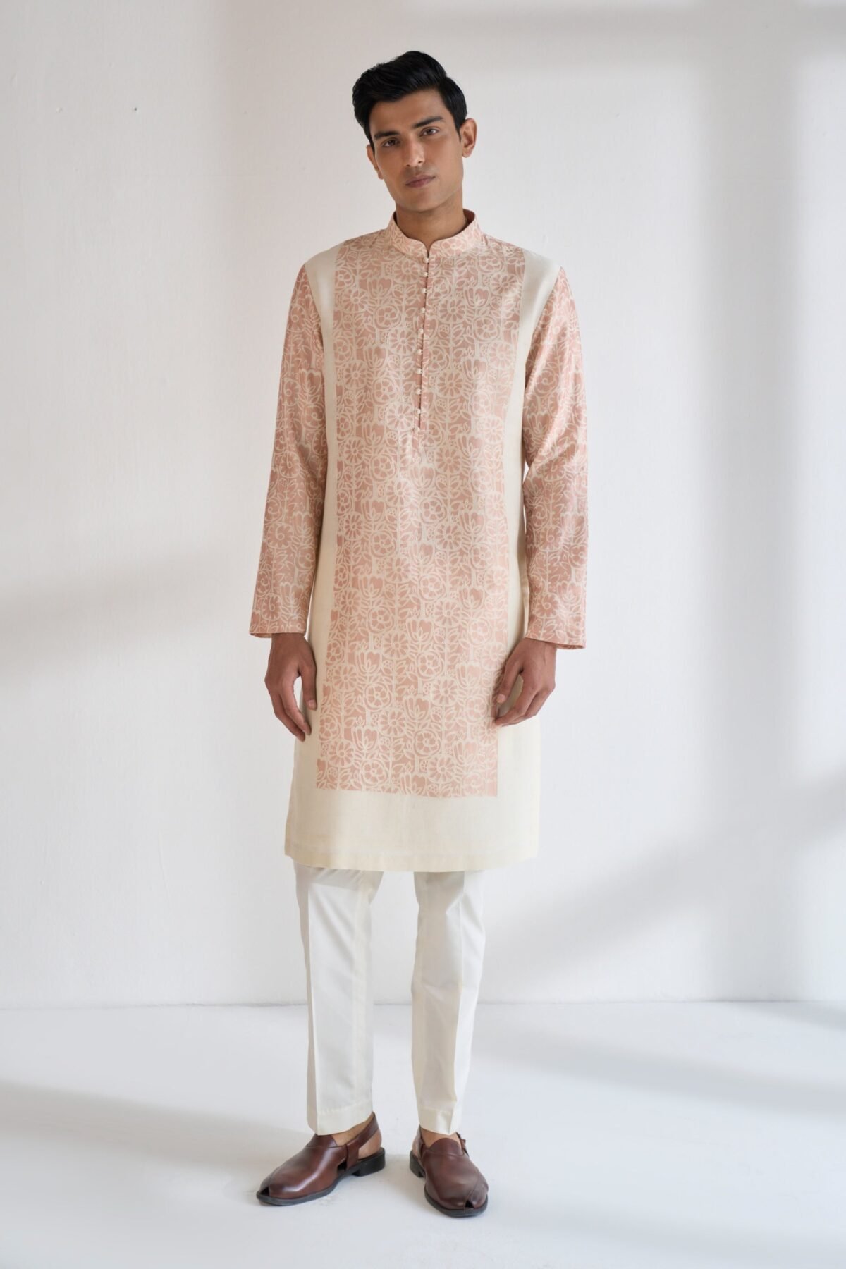 Sandrose classic cut embroidered kurta set