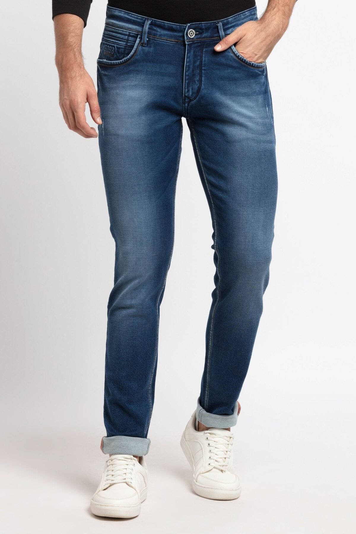 Fast Wear Washed Slim Fit Denim