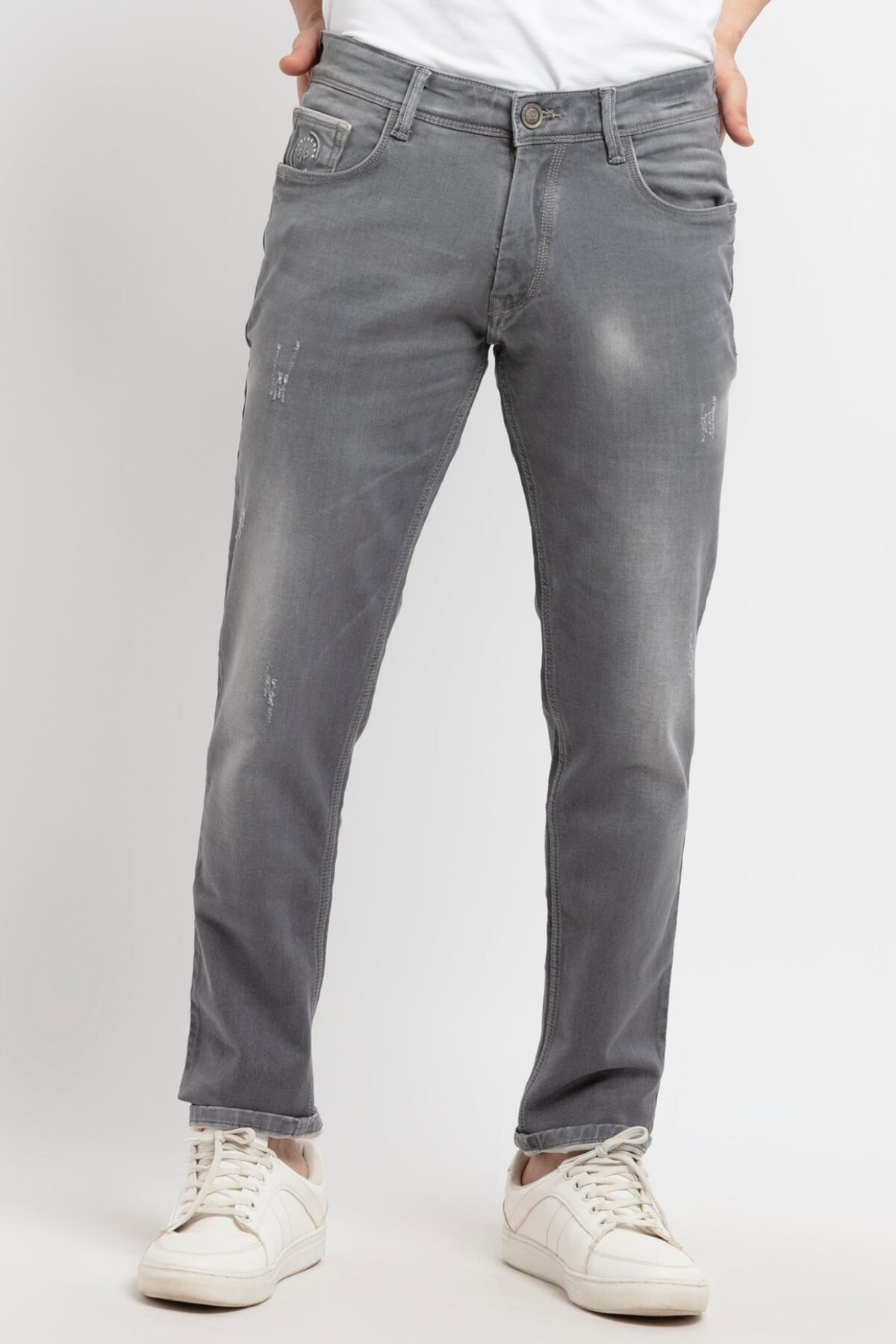Fast Wear Mens Slim Fit Washed Denim