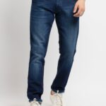 Fast Wear Mens Slim Fit Washed Denim